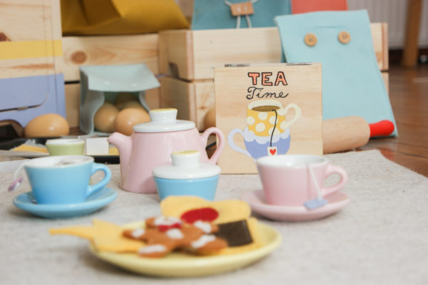 dinette enfant aliments jouets en feutrine tea time thé